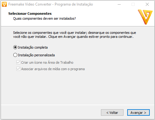 Selecione componentes